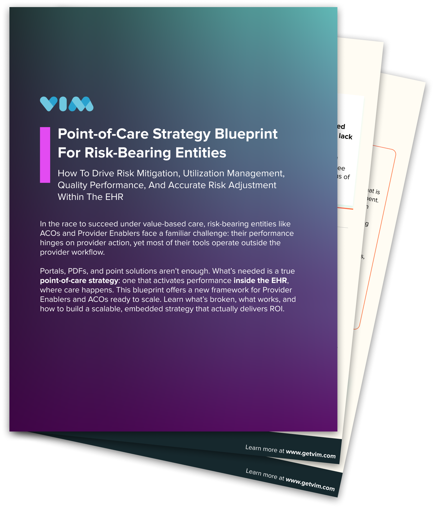 Point-Of-Care Strategy Blueprint for Risk-Bearing Entities