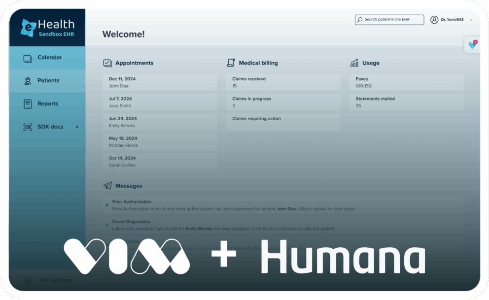 Humana Digitizes Data Exchange and Capture - Vim Case Study